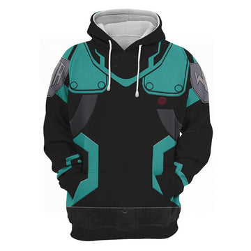 Anime My Hero Academia Midoriya Izuku Sudadera Cosplay Navidad Fiesta 3D Impreso Casual
